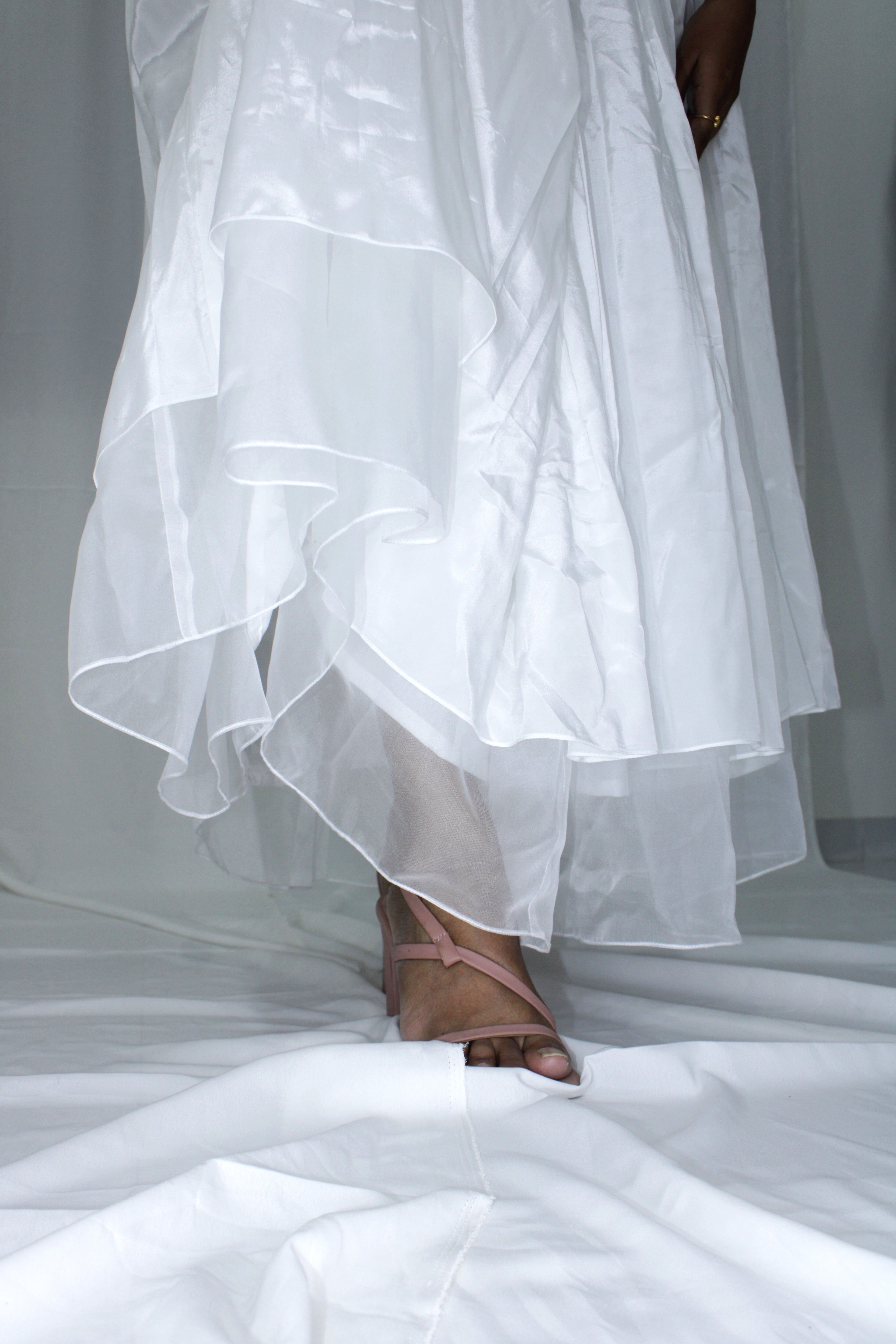 Mist Skirt - White Organza Skirt